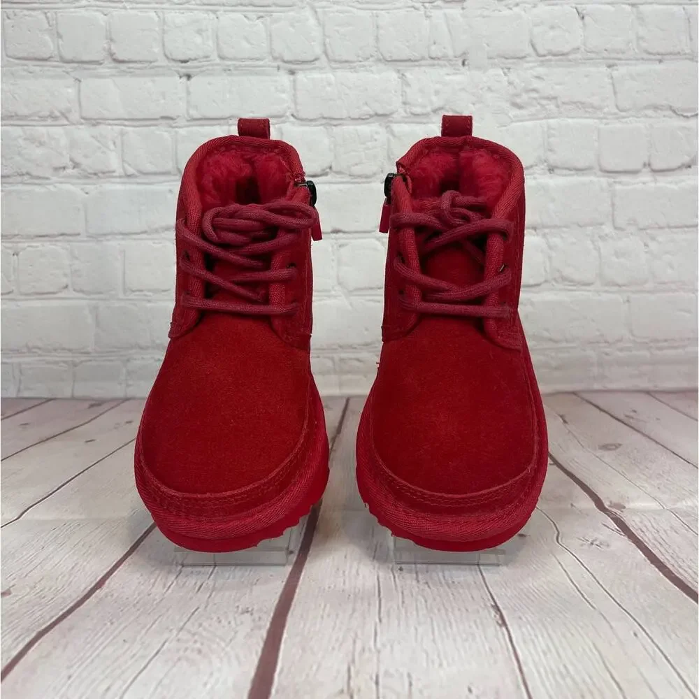 Ugg Neumel II Suede Chukka Red Boots Toddlers Size 9 (S/N 1017320T)